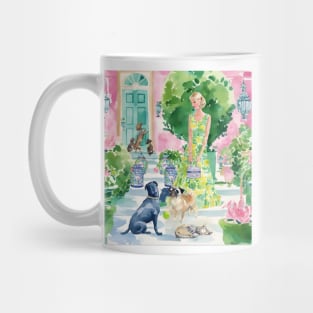 Pretending nobody is at home, fine art, whimsical art Mug